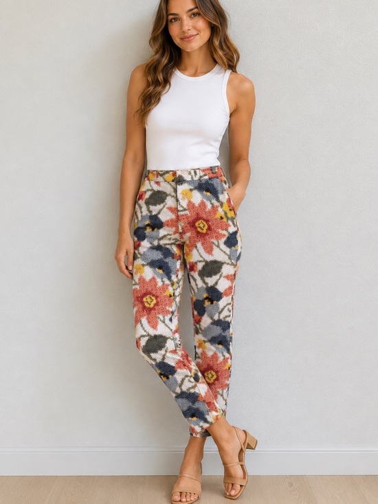 kate spade Pants - Kate Spade NWOT Saturday Floral Pixel Print Slim Stretch Twill Chinos Size 2